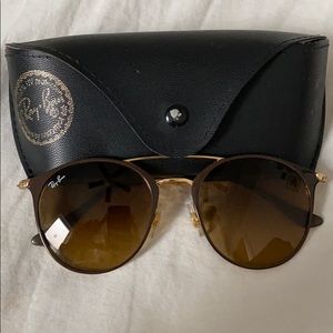 Ray Bans Brown and Gold